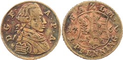 1 Pfenning 1766 - Principality of Anhalt Zerbst - Friedrich August