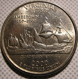 2000 P Quarter Dollar - Virginia State