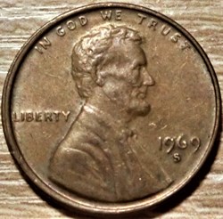 1969 S One Cent