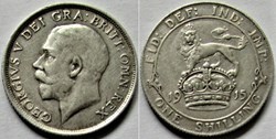 George V - One Shilling 1915 - Great Britain
