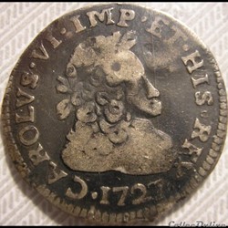 1727 Ducato di Milano, 10 Soldi o 1/2 Lira - Carlo VI d'Absurgo