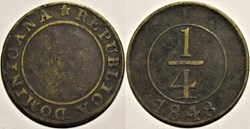 Dominican Republic - 1/4 Real 1848