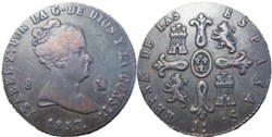 1837 Jubia, 8 Maravedis - Isabel II España