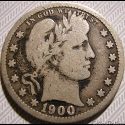 1900 Quarter Dollar