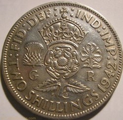 George VI - Two Shillings / Florin 1942 - Great Britain