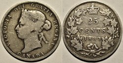 Victoria - 25 Cents 1883