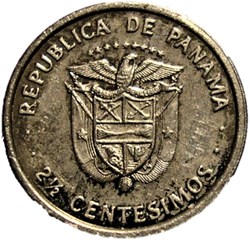 Panama - 2-1/2 Centesimos 1975 & 1976- Victoriano Lorenzo