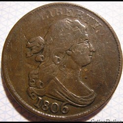 1806 Half Cent Draped Bust