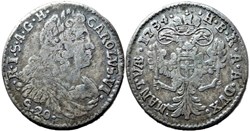 1734 Duchy of Mantua, Lira / 20 Soldi - Carl VI of Holy Roman Empire