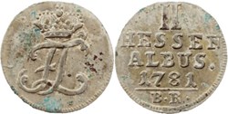 Hessen-Kassel - 2 Albus 1781 - Landgrave Friedrich III