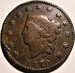 1820/19 One Cent (ex.2)