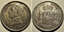 1910 - 50 Centimos - Alfonso XIII de España (ex.3)