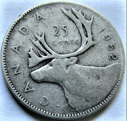 George VI - 25 Cents 1952