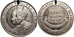 George V & Mary - 1935 Silver Jubilee, Winchester, UK