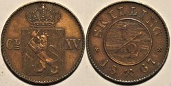 Norway - Carl XV (IV) - 1/2 Skilling 1867