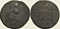 3 Pfennig 1760 - Archbishopric of Mainz