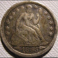 ←1855→ Dime / 10 Cents