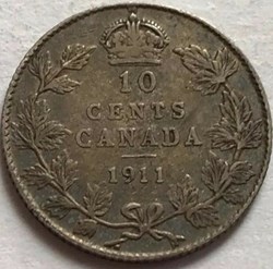 George V - 10 Cents 1911