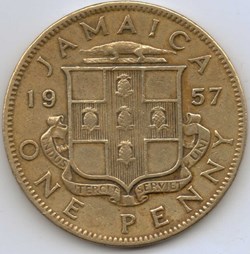 Elizabeth II - One Penny 1957 - Jamaica