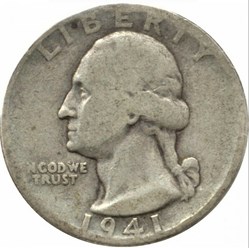 1941 Denver Quarter Dollar