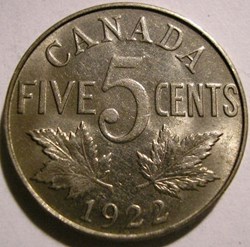 George V - 5 Cents 1922