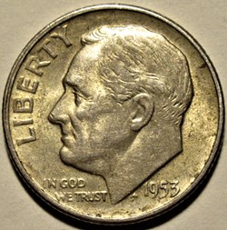 1953 San Francisco Dime