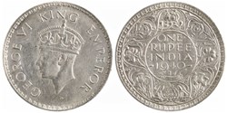 George VI - One Rupee 1940 Bombay - British India
