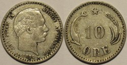 Christian IX Denmark - 10 Øre 1894