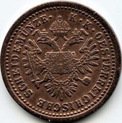 Franz Joseph I - 1 Kreuzer 1851 Vienna, Austrian Empire