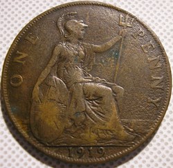 George V - One Penny 1919 - Great Britain