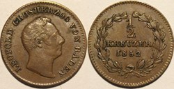 Leopold I - 1/2 Kreuzer 1852 - Grand-Duchy of Baden