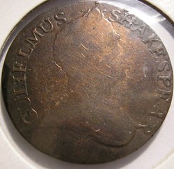 1791 G. Shakespear - Britons Rule - No Regal HalfPenny Token