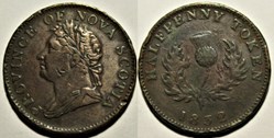 George IV - HalfPenny Token 1832 - Nova Scotia (ex.6)