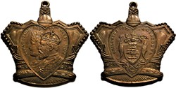 Edward VII & Alexandra - 1902 Coronation Medallion to Glasgow, Scotland