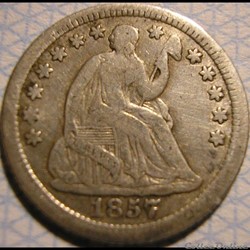 1857 o Half Dime