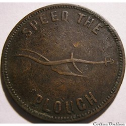 Prince Edward 1859 - HalfPenny Token Speed the Plough