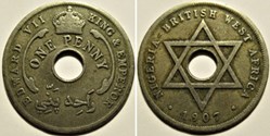 Edward VII - One Penny 1907 - West Africa