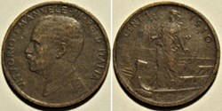 1910 Regno d'Italia, Centesimo, Roma - Vittorio Emanuele III
