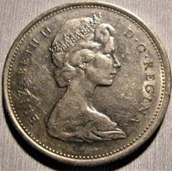 Elizabeth II - 25 Cents 1969