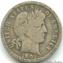 1901 New Orleans Dime