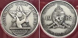 1962 Numismatic Association Convention Medal - Kitchener, Ontario