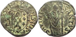 c.1545 Duchy of Castro, Quattrino - Pier Luigi Farnese