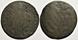 Benedict XIV, Pope - Un Baiocco Romano - Papal States