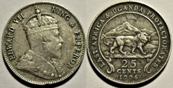 Edward VII - 25 Cents 1906 - British East Africa