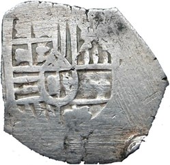 2 Reales Macuquina - 1600' Spanish Colonial Empire of Mexico