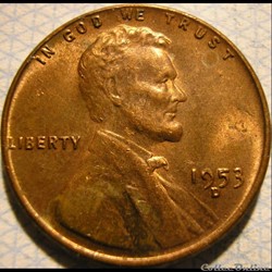 1953 D One Cent