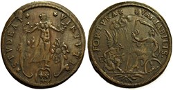 Charles IX de France - c.1560-74 Rechenpfennig, Nürnberg - Temps & Minerve