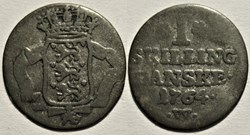 Frederik V Denmark - 1 Skilling 1764