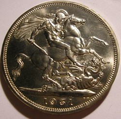 George VI - One Crown 1951 - Festival of Britain