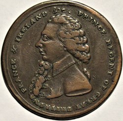 1789 - George, Prince Regent - Halfpenny Token, Great Britain